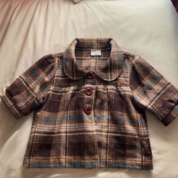 Roxy plaid coat blouse - Picture 2 of 3